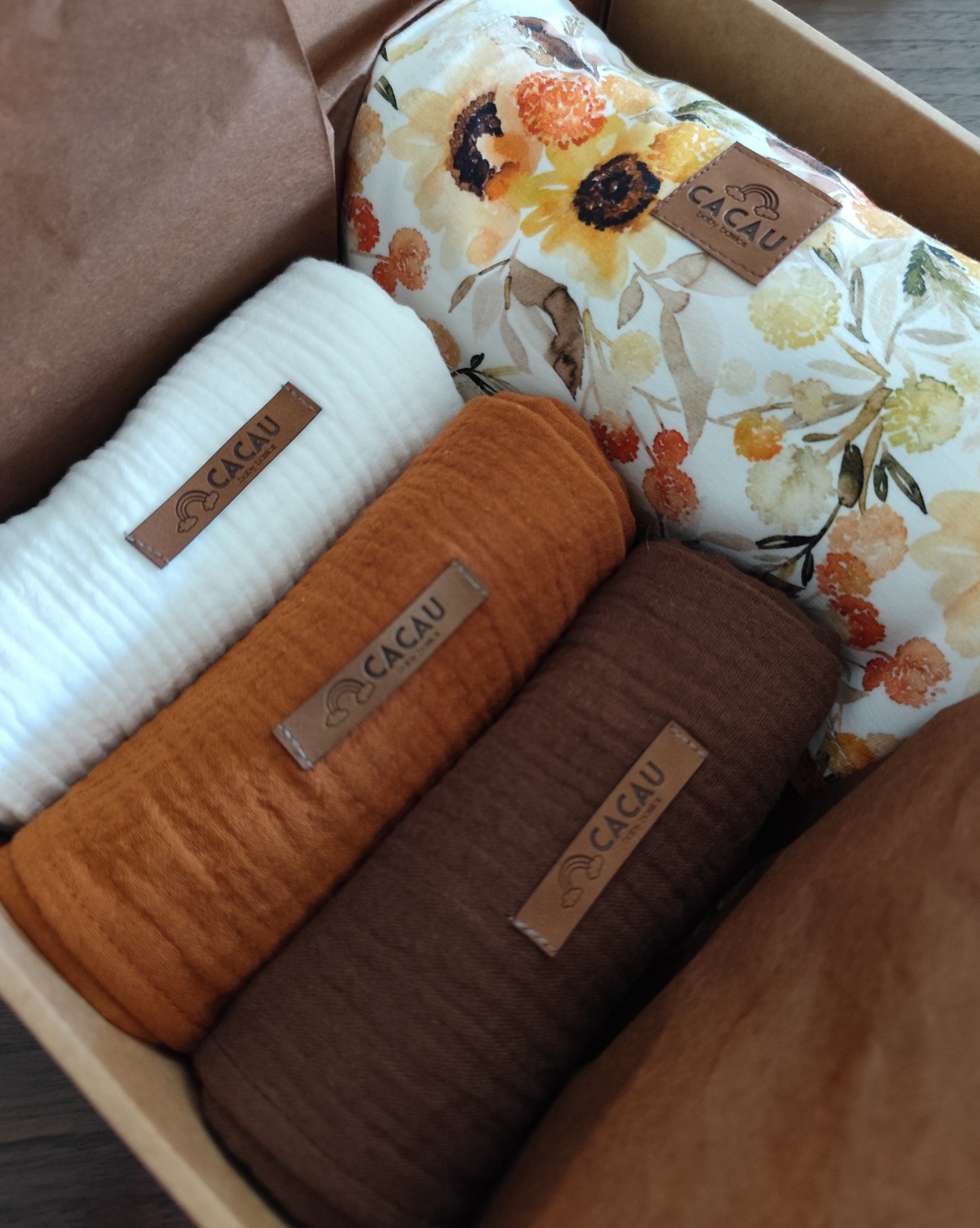 Swaddle de Jersey Girassóis
