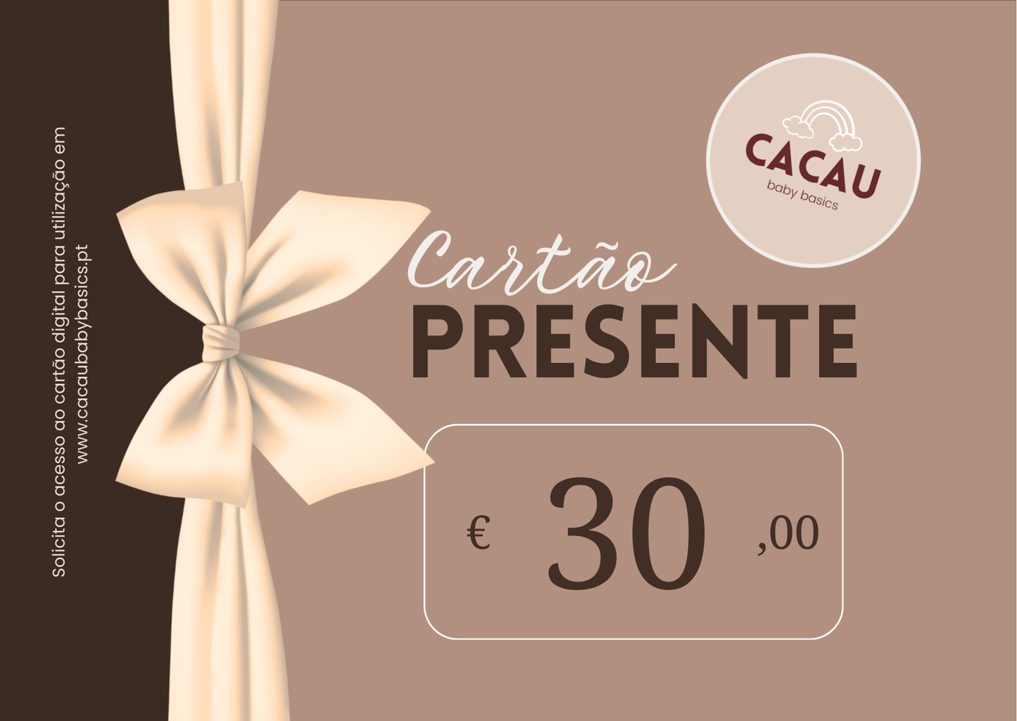 Cartão de Oferta CACAU, Baby basics