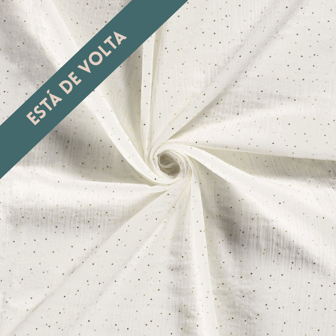 Branco Salpicos Dourados