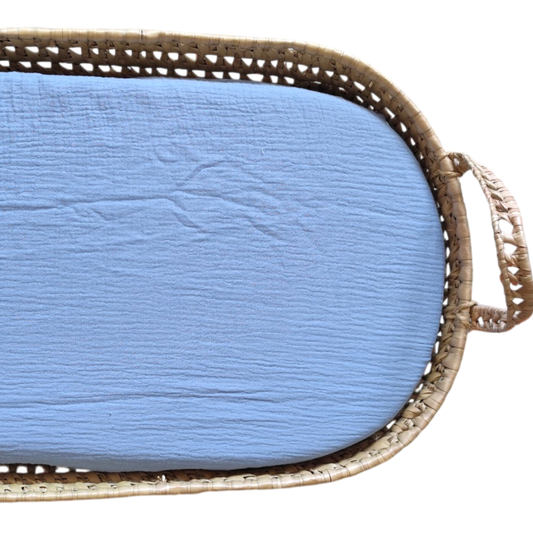 Lençol de Elástico Azul