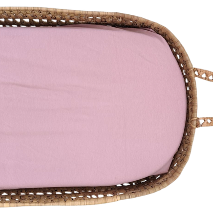 Conjunto Lençol Lilás e Swaddle Peónias