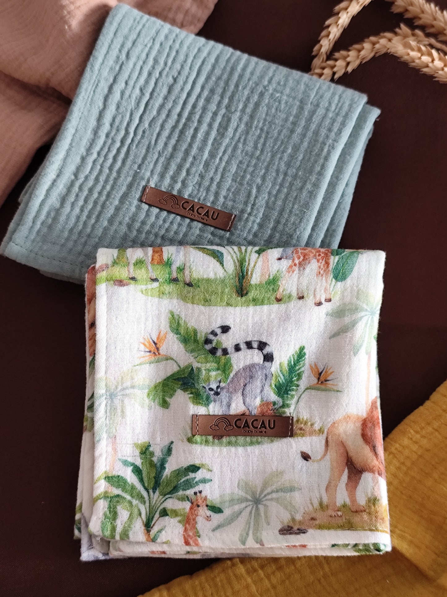 Conjunto Fraldinhas Selva e Menta