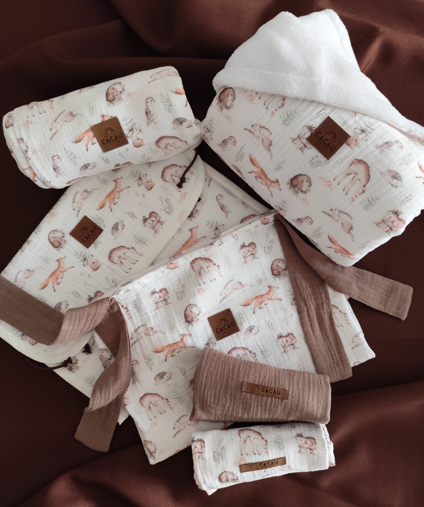 Conjunto Animais do Bosque - 6 peças