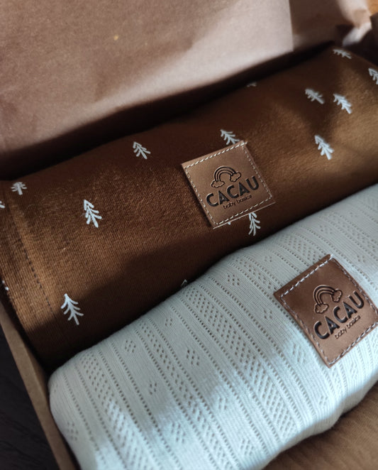 Swaddle de Jersey Pinheirinhos