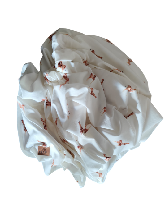 Swaddle de Jersey Girafas